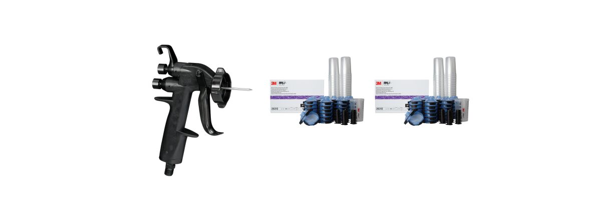 Hochleistungslackierpistolen-System 2 + 2x PPS Kit Aktion - 