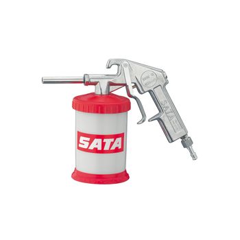 SATA Abstrahlpistole mit Hartmetall-Strahlrohr & Kunststoff-Hängebecher