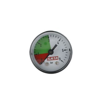 SATA Manometer 0 &ndash; 6 bar 40 mm grüner Bereich 1 &ndash; 3 bar