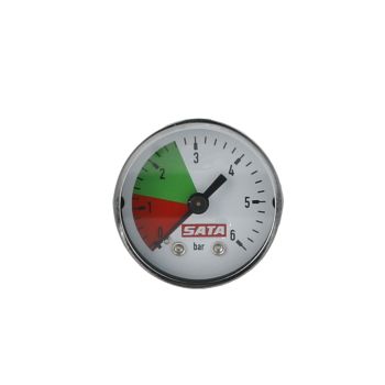 SATA Manometer 0 – 6 bar 40 mm grüner Bereich 1,3 – 2,6 bar für Adsorber SATA vision 2000