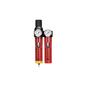 SATA filter 444 L 2-stufiger Sinterfilter/Feinfilter, Druckregler, für Leitungseinbau (G 1/2 Innengewinde)
