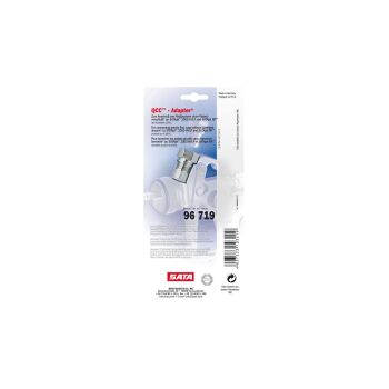 SATA Becheradapter: Standard-QCC (unten) - Standard-Gewinde (oben)