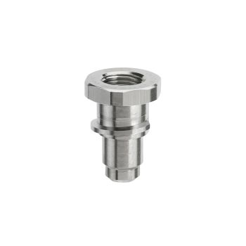 SATA Becheradapter: minijet-QCC (unten) - minijet-Gewinde (oben)
