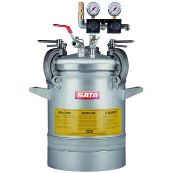 SATA FDG 24N, Edelstahlausführung, Doppeldruckminderer, Elektrorührwerk