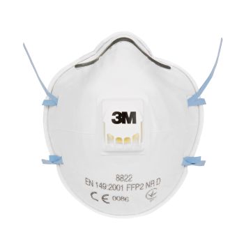 3M 8822 vorgeformte Atemschutzmaske FFP2 mit Ventil (10 Stk)