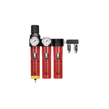 SATA filter 484 3-stufiger Sinterfilter/Feinfilter/Aktivkohle, Druckregler, Abgangsmodul (2 x 1/4" Außengewinde)