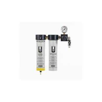 SATA filter 100 prep 2-stufiger Sinterfilter/Feinfilter, Druckregler, Abgangshahn (1/4" Außengewinde)