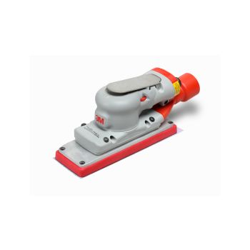 3M 28528 Einhand-Druckluft-Exzenterschleifer Serie Elite mit externe Absaugung, 70 mm x 198 mm, 3,2 mm Schleifhub (1 Stück)