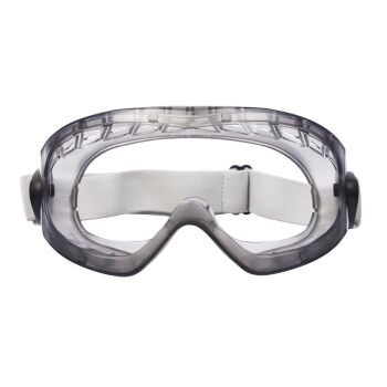 3M 2890A Vollsicht-Schutzbrille - indirekte Belüftung, Anti-Fog-Beschichtung, transparentes Acetatglas (1 Stück)