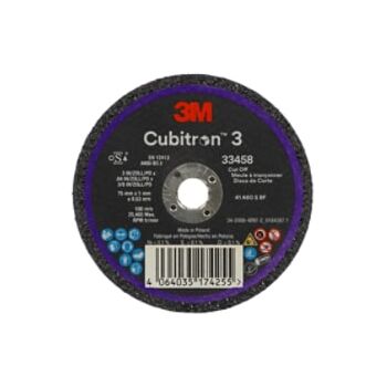 3M 33458 Cubitron 3 Trennscheibe, 75mm x 1mm x 9,53mm (5 Stück)