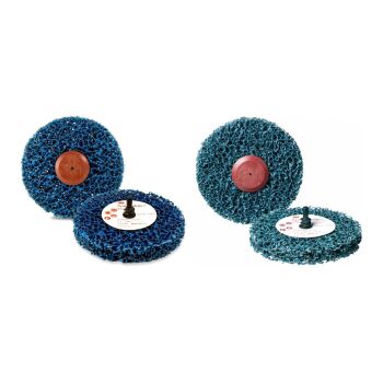 3M Scotch-Brite Grobreinigungsscheibe GP blau soft 100mm oder 150mm mit Roloc